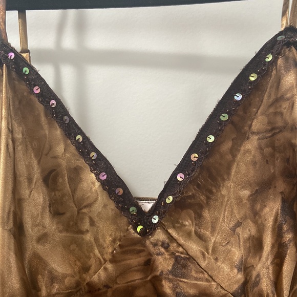 Y2K Brown‎ Cami Sequined Tunic Xhilaration XL EUC signature Y2K piece! - Picture 9 of 17